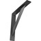Ekena Millwork Traditional Steel Bracket, Hammered Silver 2"W x 12"D x 12"H BKTM02X12X12TRHSV - alternate 1